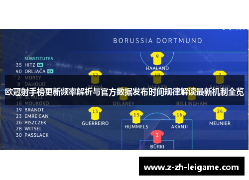 欧冠射手榜更新频率解析与官方数据发布时间规律解读最新机制全览